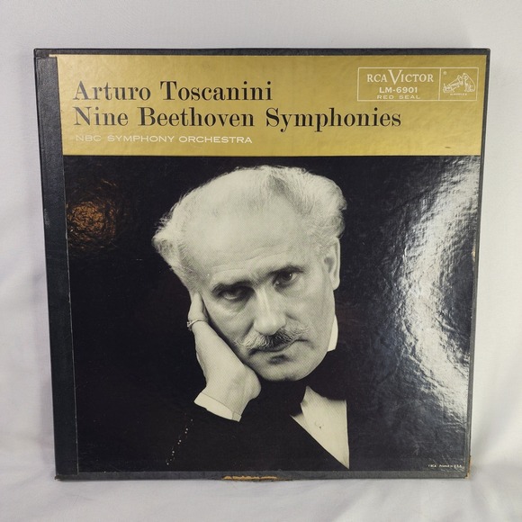 Arturo Toscanini NBC Symphony Orchestra Nine Beethoven Symphonies 7 LP Box Set - Picture 1 of 16